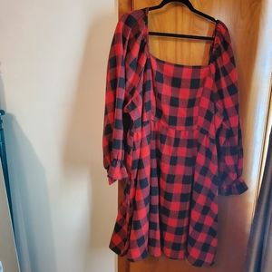 Buffalo Plaid Dress Shein 5XL New